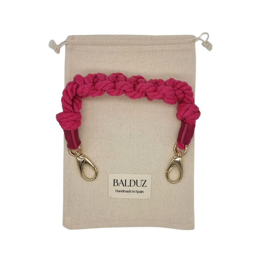 Asa macramé Fuchsia