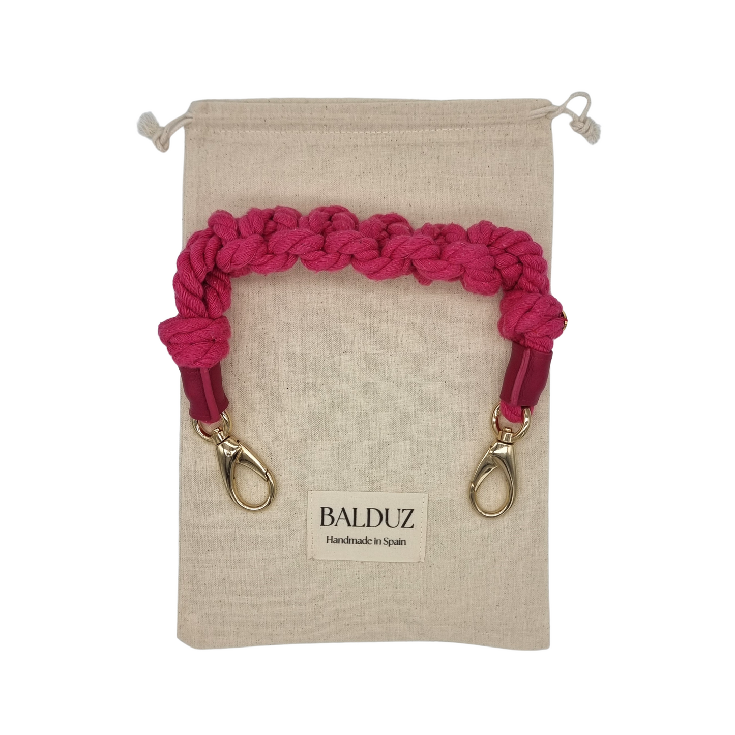 Asa macramé Fuchsia